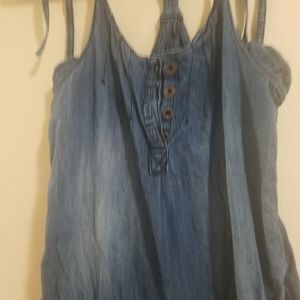 Denim Romper